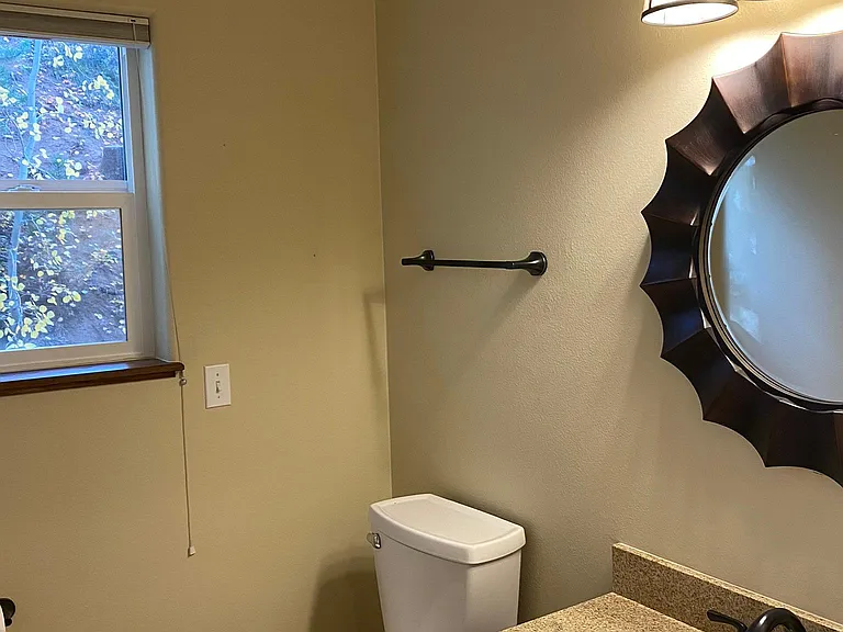 Powder room on first floor