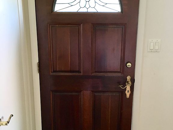 Solid wood front door 