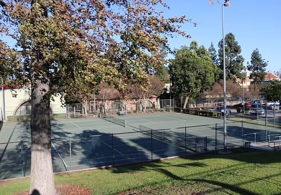 Tennis Courts Across The Street At Story Park