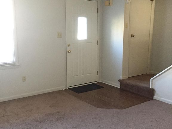 Front door entrance into the living room