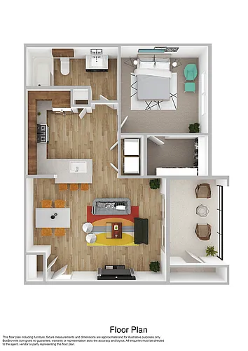 Floor plan One-Bedroom (A2)