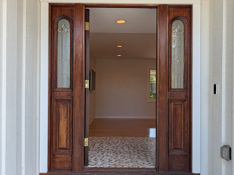 Front door.
