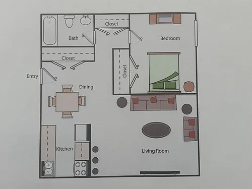 Floor plan 1 Bedroom