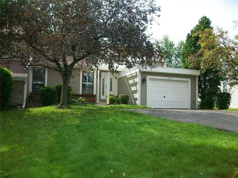 Front of duplex with oversized driveway and great yard. Located in the beginning of the neighborhood.