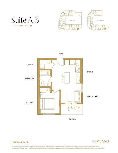 Floor plan A3-1 Bed