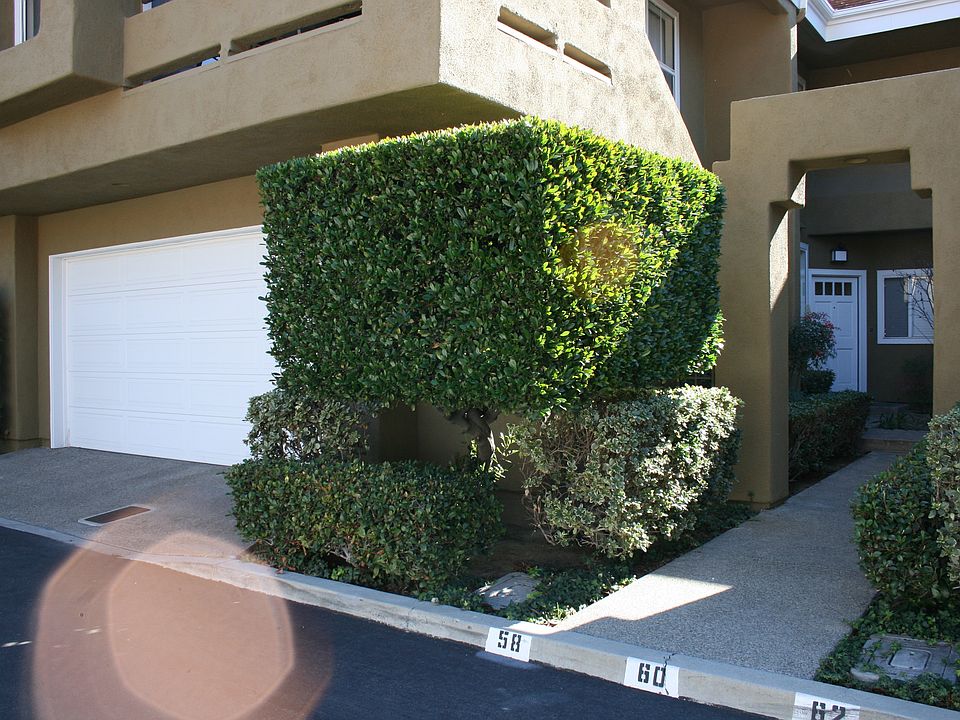 front door with garage view