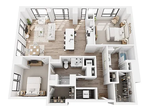 Floor plan 2 Bedroom B