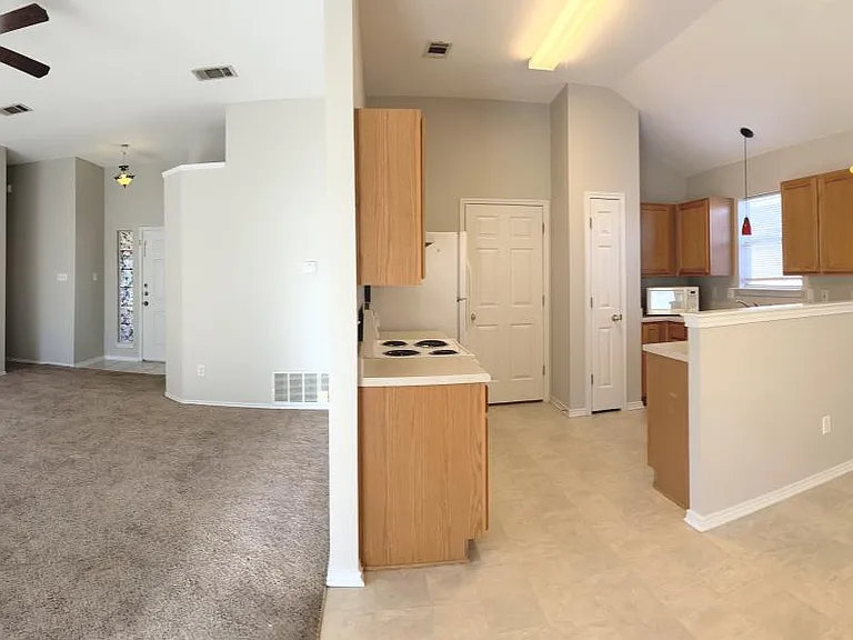 living room dining pano