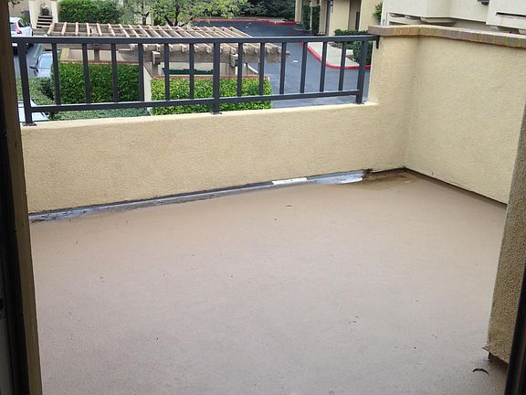 Large, open front balcony