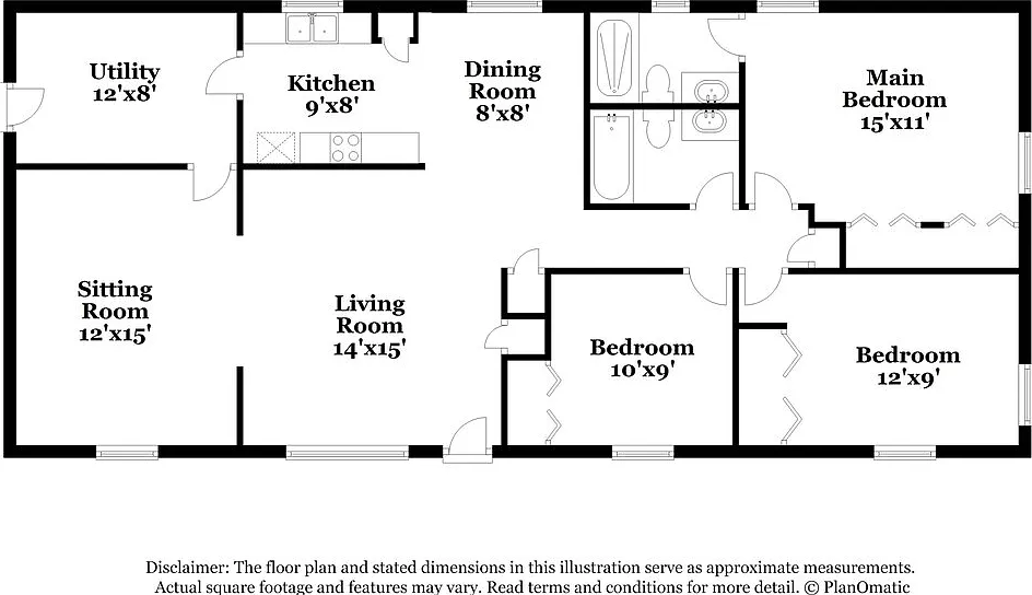 3 bed, 2.0 bath, 1296 sqft, $2,890 — Photo 2