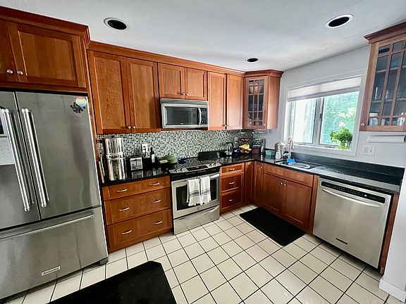 Updated and renovated kitchen with all stainless steel appliances
