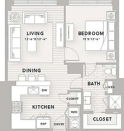 A1: 1bed 1bath A1: 1bed 1bath