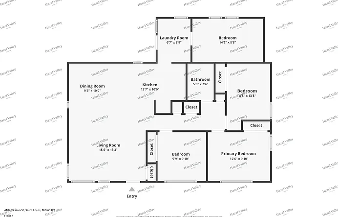 3 bed, 1.0 bath, 1110 sqft, $1,595 — Photo 2