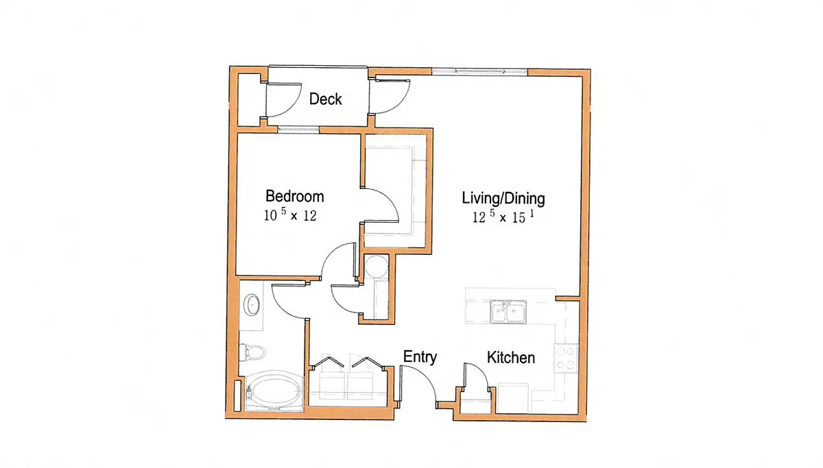 Floor plan 1X1 A9