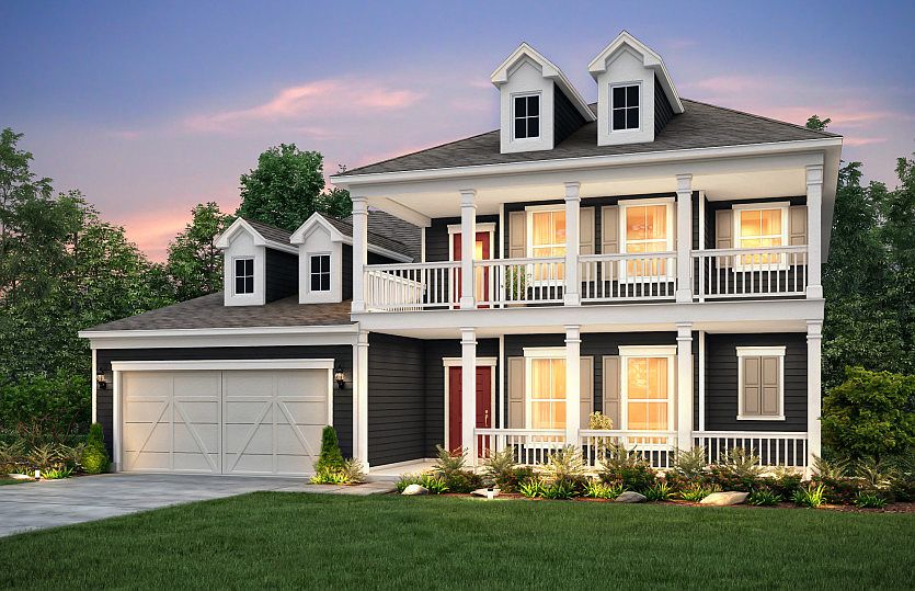 Furman Exterior 54 features siding and double covered front porch