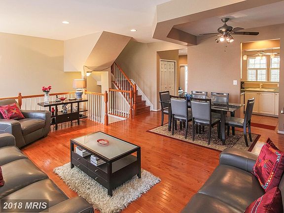 View of open living space from family room