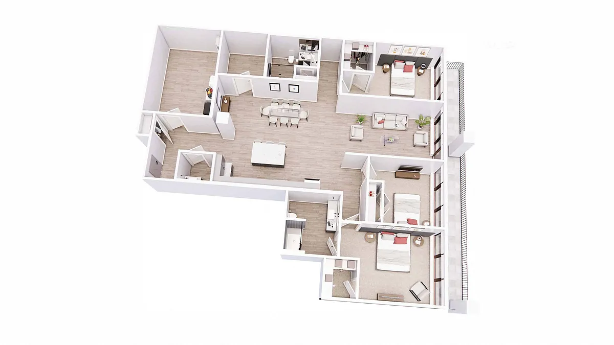 Floor plan 3B