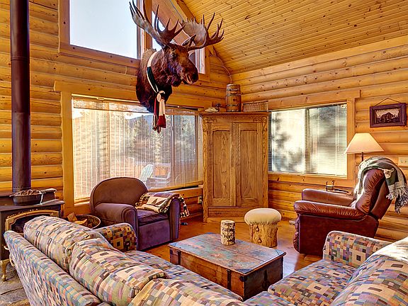 Living room w/wood stove