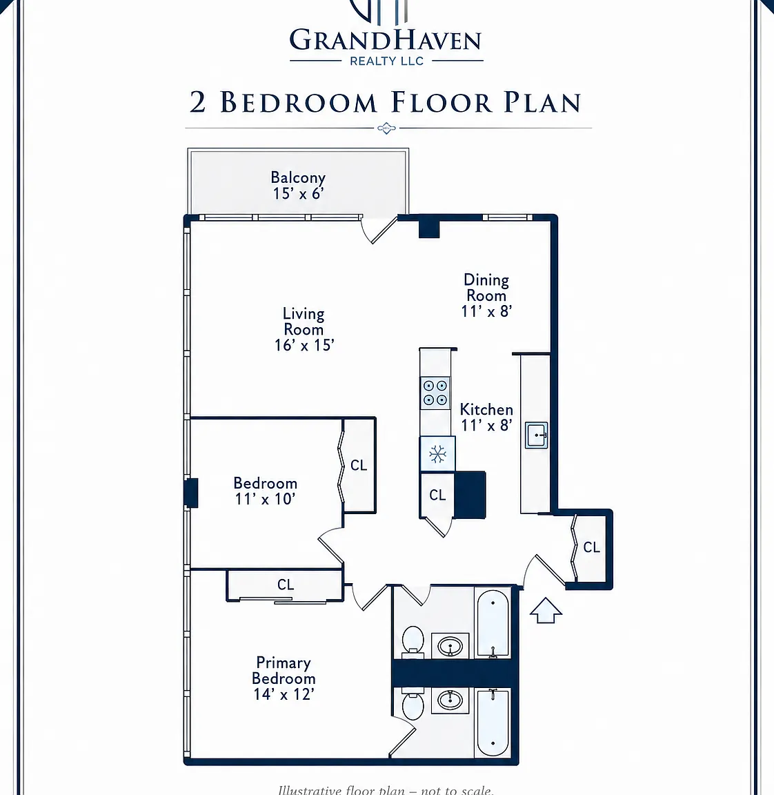 2 bed, 1100 sqft, $2,000 — Photo 1