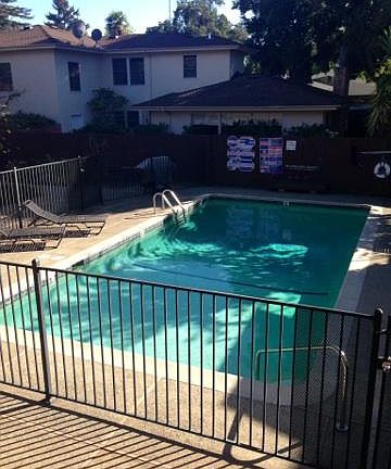 View of Pool area from Private Balcony