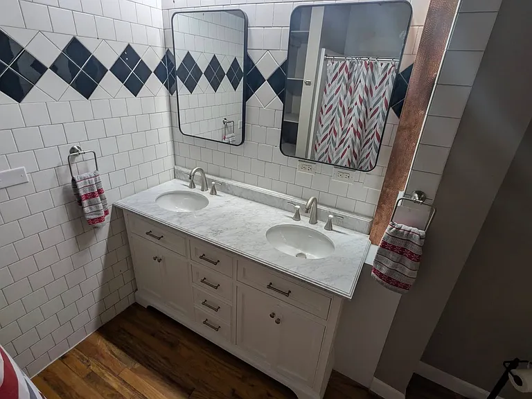 New master bathroom joins bedroom