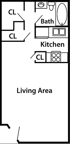 Floor plan Studio