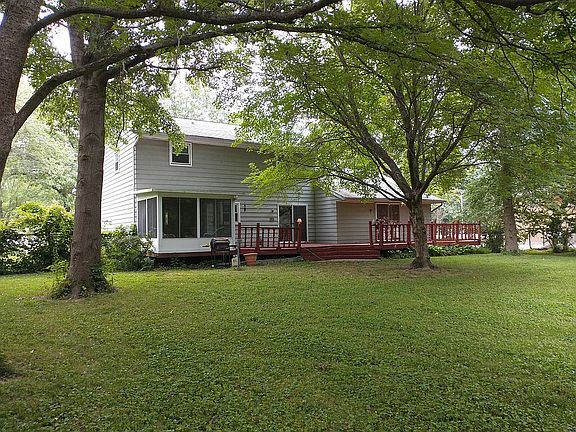Sunroom and full sized deck