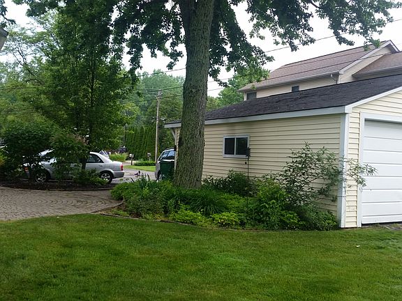 Rear of garage