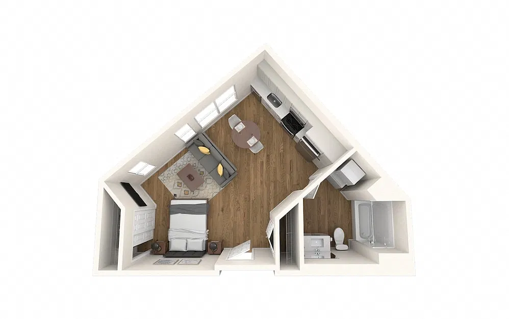 Floor plan Studio F
