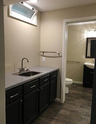 Downstairs extra sink area