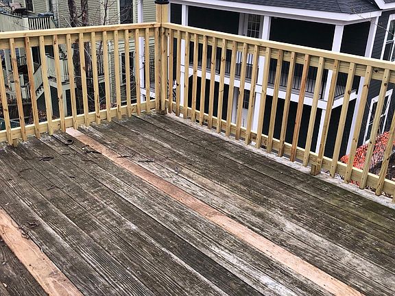 Large rear deck
