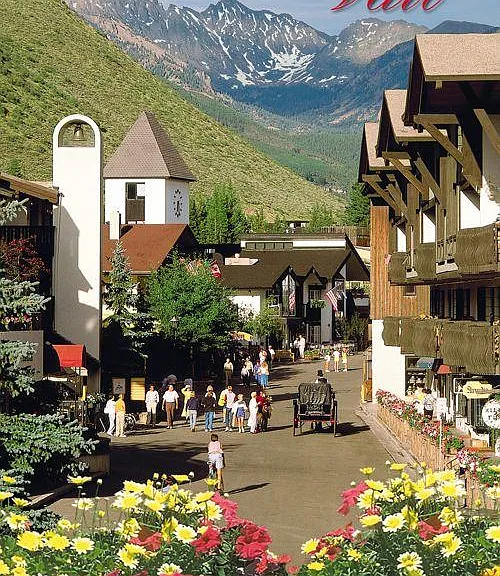 Reminiscent of a Swiss-style Ski Village