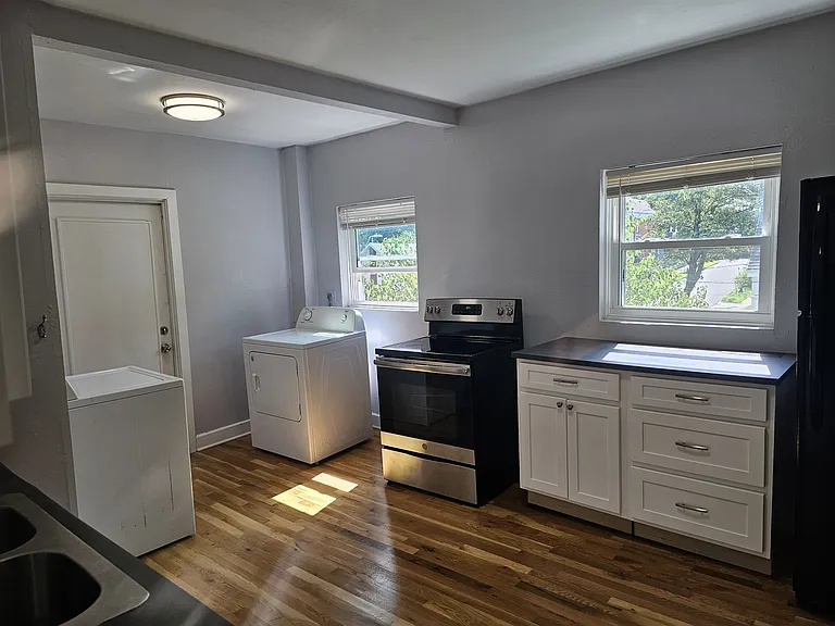 Kitchen, also showing laundry area