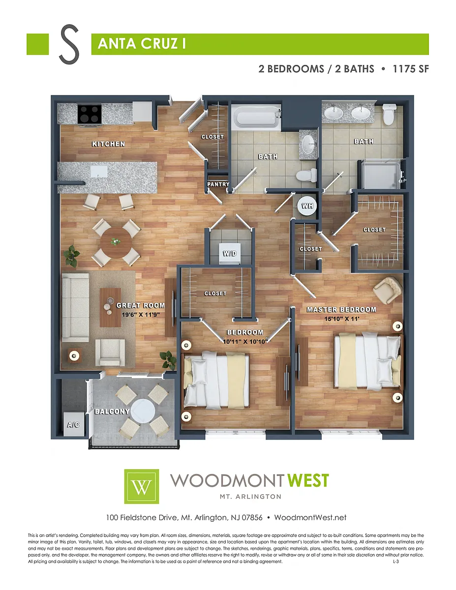 Floor plan Santa Cruz I