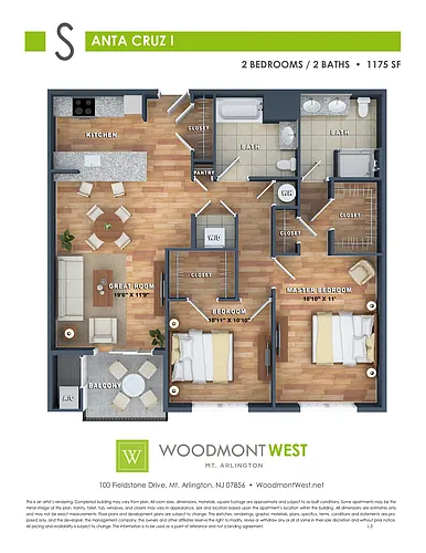 Floor plan Santa Cruz I