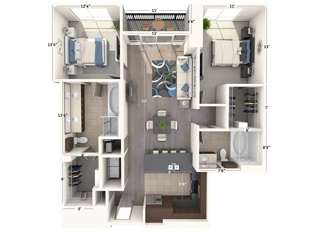 Floor plan B2A