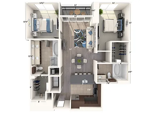 Floor plan B2A