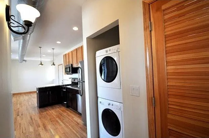 Hall towards living room & kitchen