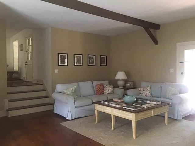 Living room off kitchen