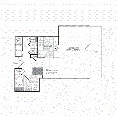 Floor plan Studio A