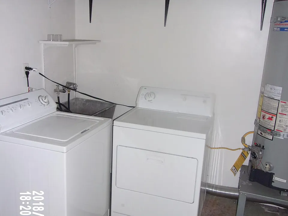 Washer and dryer included but maintenance of the washer dryer is tenants responsibility Also tenant(s) can ask to use their own Landlord does pay water