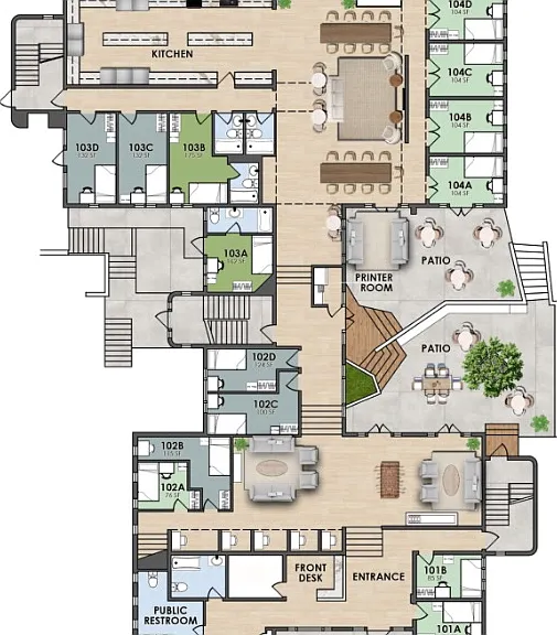 Floorplan of 2425 Prospect First Floor Floorplan of 2425 Prospect First Floor