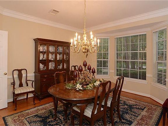 The dining room has plenty of room for your holiday gatherings and parties.