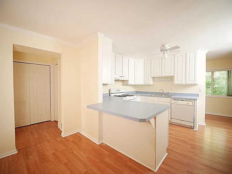 Kitchen between Living Room and Den.