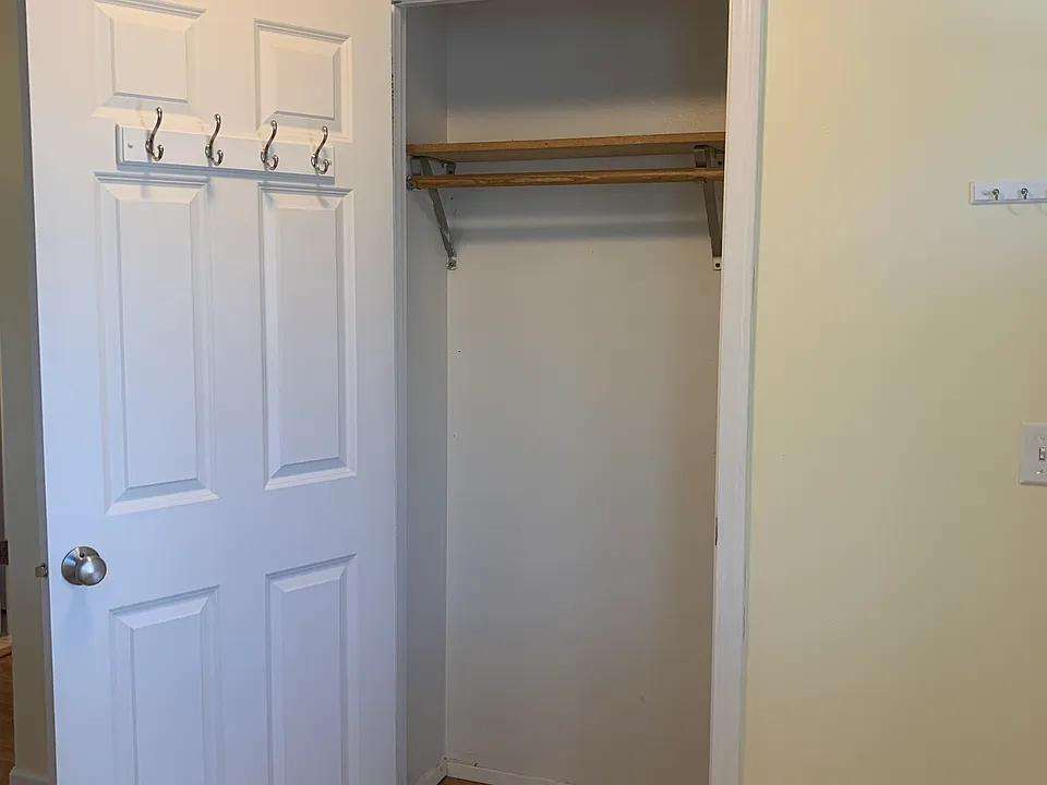 Entry closet with extra storage