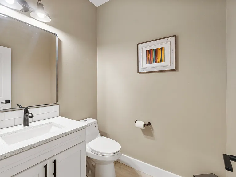 Downstairs powder room