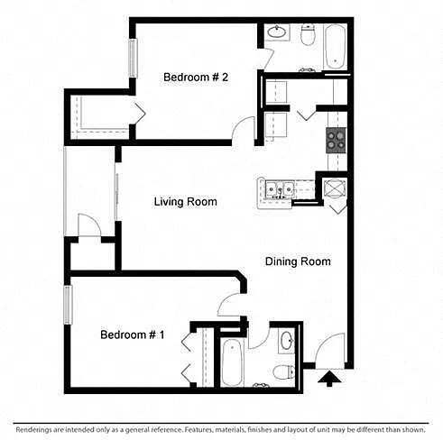 Floor plan 2 Bedroom