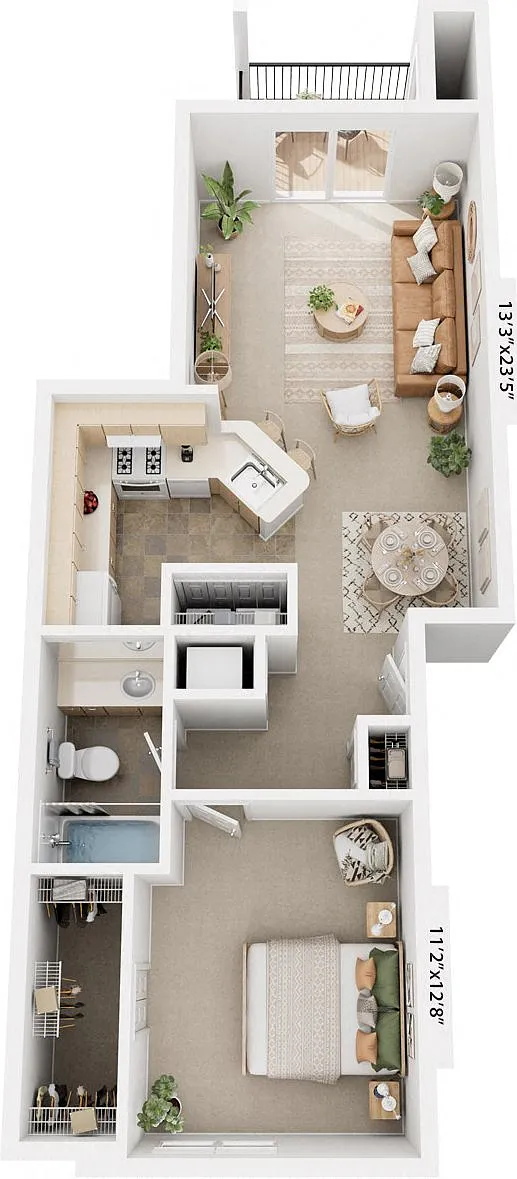 Floor plan One Bedroom
