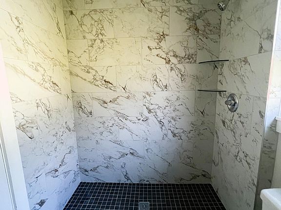 Gorgeous newly tiled shower