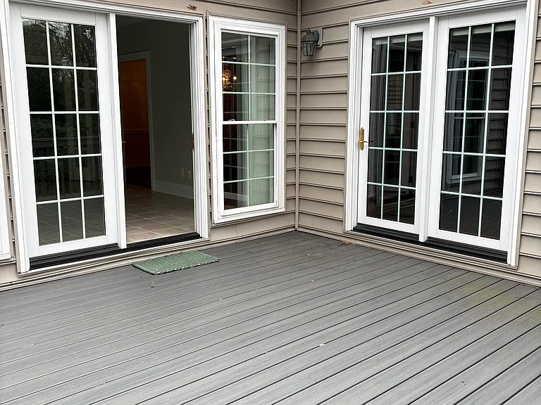 Deck adjoins Sunroom and Great Room